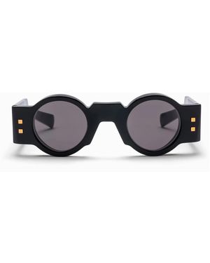 Balmain Limitierte Auflage Schwarze Runde Sonnenbrille