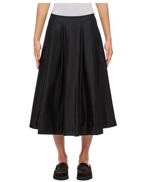 Casey Casey Anarchic Plissee-Midi-Rock - Schwarz