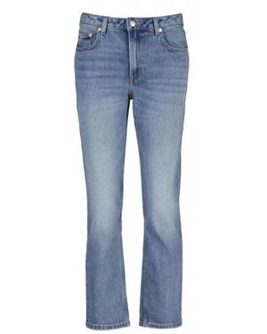 GANT Cropped Straight Leg Stretch Jeans - Blau