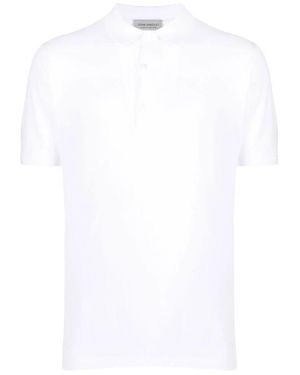 John Smedley Polo Shirts - White