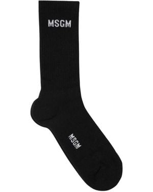 MSGM Luxuriöse Socken - Schwarz