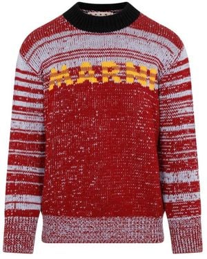 Marni Round-Neck Knitwear - Rosso