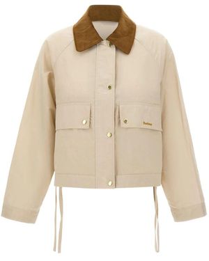 Barbour Jassen ,Katoen Medland Showerproof Jacket - Naturel