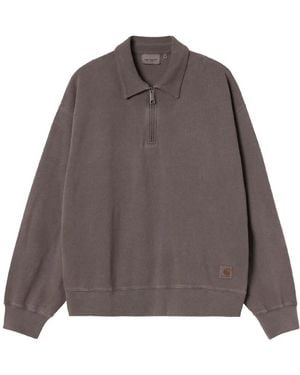 Carhartt Hoodies & Sweatvesten ,Bruin ,Katoen Harper Polo