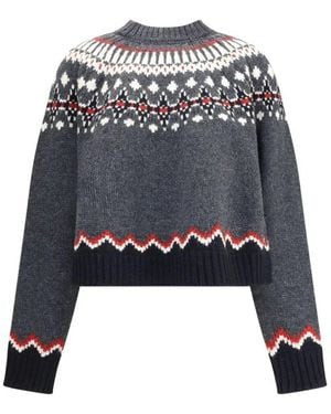 Alanui Round-Neck Knitwear - Blu