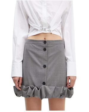 MSGM Short Skirts - Gris