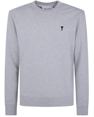 Ami Paris Hoodies & Sweatvesten ,Grijs ,Sweatshirts