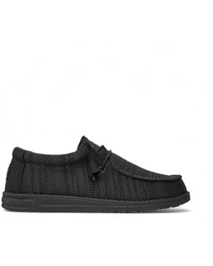 HEYDUDE Dehnbarer Polyester-Sockenschuh - Schwarz