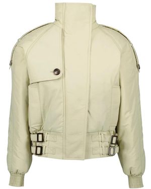 Marine Serre Bomber Jackets - Green