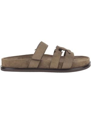 Tory Burch Sliders - Brown