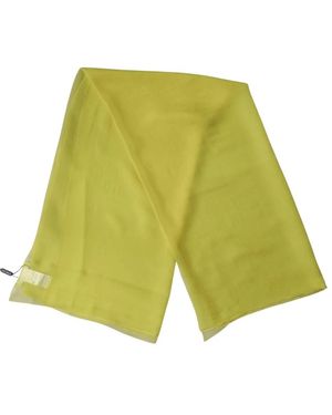 Dolce & Gabbana Accessoires ,Geel ,Zijden Sjaal Foulard Voor De Hals - Groen