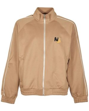 MSGM Beiger Bestickter Pullover - Natur