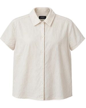 A.P.C. Overhemden ,Camicia - Wit