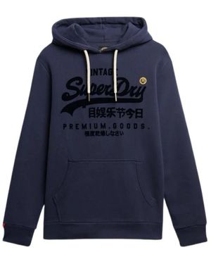 Superdry Hoodies - Blue