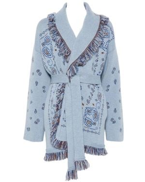 Alanui Paisley Intarsia Vest - Blauw