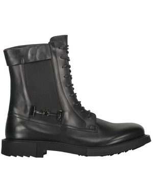 Ferragamo Lace-Up Boots - Black