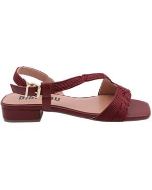 Bibi Lou Flat Sandals - Rojo