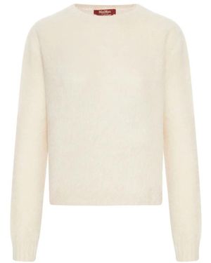 Max Mara Round-Neck Knitwear - White