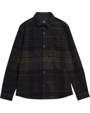 Barbour Woodlane Brushed Check Overshirt - Zwart