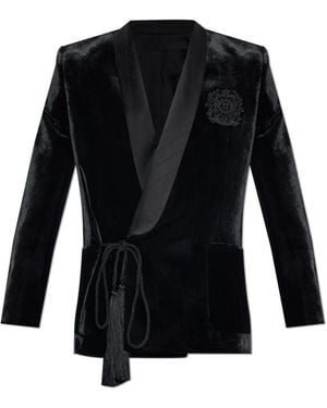 Balmain Samtblazer - Schwarz