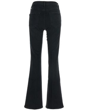 Mother Zwarte Flared Weekender Jeans
