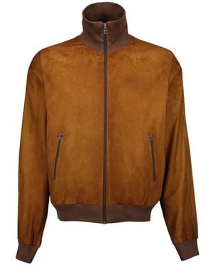 Prada Leather Jackets - Brown