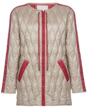Pinko Jassen ,Polyester Immortal Quilted Jacket - Roze
