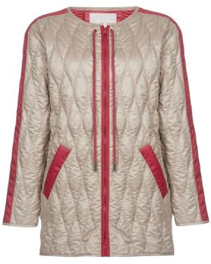 Pinko Jassen ,Polyester Immortal Quilted Jacket - Roze