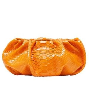Biaggini Tassen ,Oranje ,Leer Pillow Mini