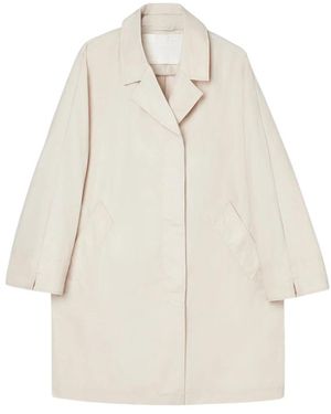 OOF WEAR Nylon Memory Waterafstotende Trenchcoat - Naturel