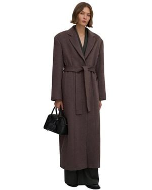 ESTRO Belted Coats - Brown