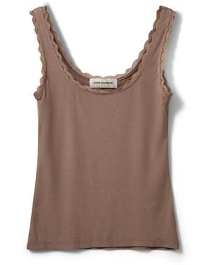 Sofie Schnoor Sleeveless Tops - Brown