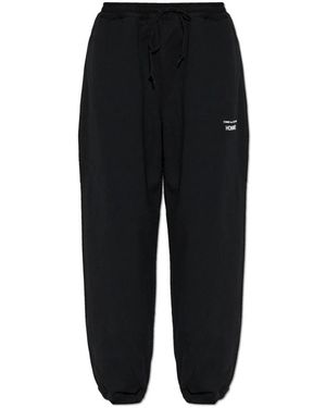 Comme des Garçons Sweatpants Met Bedrukt Logo - Zwart