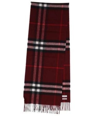 Burberry Winter Scarves - Rosso