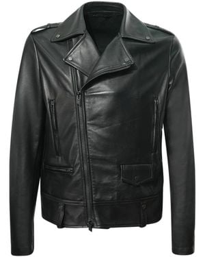 Salvatore Santoro Leather Jackets - Black