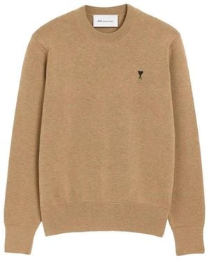 Canali Rundhals-Strickware - Natur
