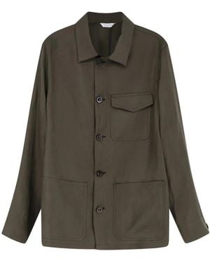 Boglioli Sb6023 Linnen Shirt Jacket - Groen