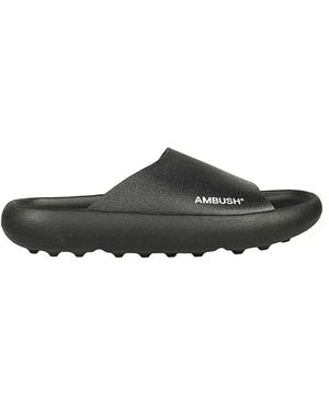 Ambush Gummisandalen Runde Zehenlinie Stylische Sandalen - Schwarz
