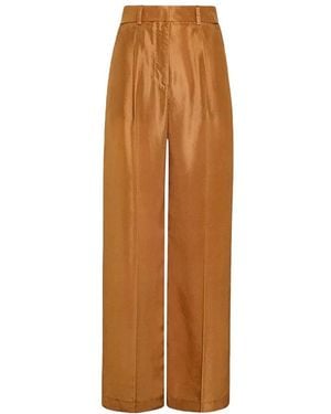 Forte Forte Wide Trousers - Bruin
