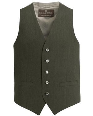 Oscar Jacobson Waistcoats - Green