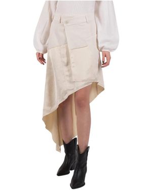 JW Anderson Midi Skirts - Natural