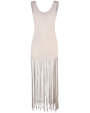 Alanui Kleedjes ,Katoen Maxi Dress - Wit