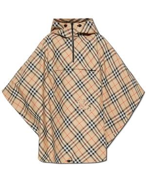 Burberry Geruite Poncho - Metallic