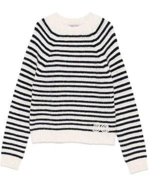 Semicouture Round-Neck Knitwear - Black