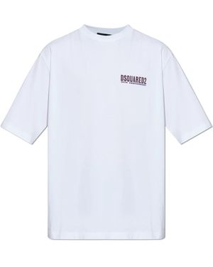 DSquared² T-Shirt Mit Logo - Weiß