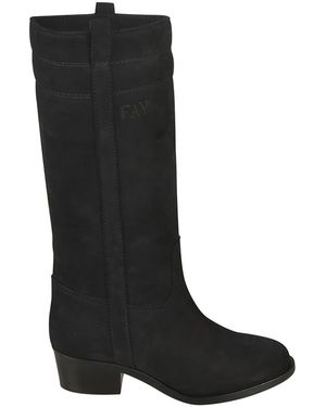 Fay Stilvolle stiefel für trendige looks - Schwarz