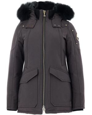 Moose Knuckles Jassen ,Bruin ,Katoen Field Jacket - Zwart