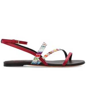Missoni Flat Sandals - Red
