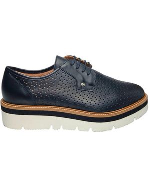 Pollini Schoenen ,Zwart ,Leer Scarpe Con Tacco Pelle - Blauw