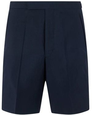 Prada Korte Broeken ,Blauw ,Wol Mohair Shorts